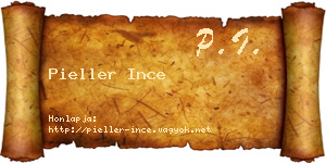 Pieller Ince névjegykártya
